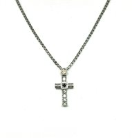 Necklace Alessandro Testi Man in Silver Zirconia TMSKCC11